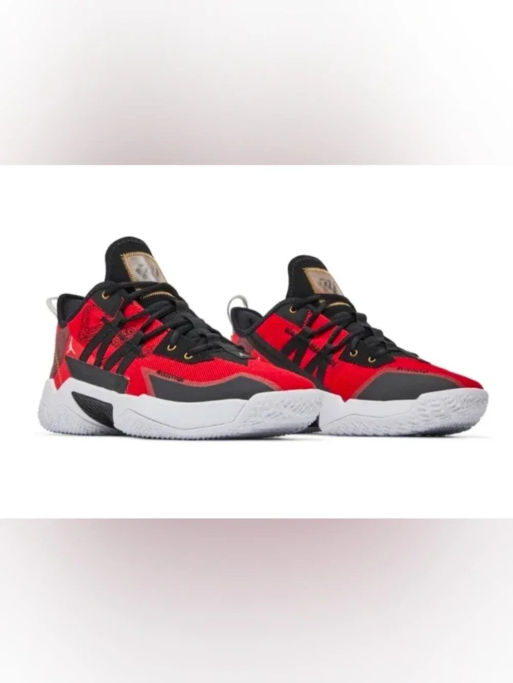 Men's  Red and Black Athletic Sneakers - Stylish Comfort